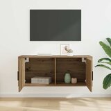  Ormar za TV montiran na zid 100 x 34,5 x 40 cm Umjetnički hrast | shoptok.hr