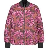 SAMOON Prehodna jakna 'NICHT' svetlo rjava / roza / roza / črna