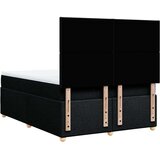 vidaXL Box spring postelja z vzmetnico črna 140x200 cm blago | Shoptok.si