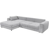 MID.YOU KOTNA SEDEŽNA GARNITURA, rebrasti žamet svetlo siva | Shoptok.si