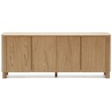 Kave Home Komoda v jesenovem dekorju v naravni barvi 200x79x40 cm Salaya – Cene