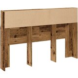 vidaXL Uzglavni ormarić staro drvo 160x19x103,5 cm konstruirano drvo | shoptok.hr