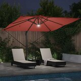 Roma Suncobran Crvena 286 x 284 x 270 cm Aluminij i poliester | Eponuda.ba