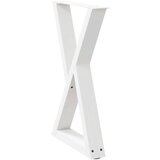  noge jedilne mize 2 kosa bele 50x(72-73,3) cm jeklo | Shoptok.si