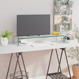 vidaXL Stojalo za TV / ekran stekleno prozorno 90x30x13 cm Cene