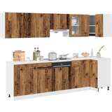 vidaXL 11-dijelni set kuhinjskih elemenata od starog drva | shoptok.hr