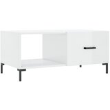 Maison Chic Klubska mizica - kavna mizica - Nizka mizica visok sijaj bela 90x50x40 cm inženirski les, (21752582) Cene