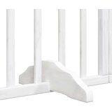 vidaXL Ograda za pse z vrati zložljiva 10 panelov bela 800 cm les | Shoptok.si