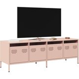 vidaXL TV omarica roza 135x39x43,5 cm hladno valjano jeklo | Shoptok.si