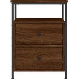  Noćni ormarić smeđa boja hrasta 44x45x60 cm konstruirano drvo | shoptok.hr