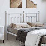 vidaXL Kovinsko vzglavje belo 135 cm Cene