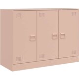 vidaXL Komoda ružičasta 99 x 39 x 73 cm čelična | shoptok.hr