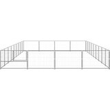  Kavez za pse srebrni 36 m² čelični | shoptok.hr