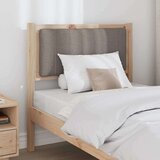 vidaXL tapecirani uzglavlje smeđa 75 cm masivni bor i tkanina | shoptok.hr