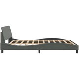  Okvir za krevet Dover tamnosivi 183x213 cm od tkanine | shoptok.hr