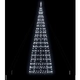 vidaXL LED božično drevesce med 800 LED Hladno bela 400 cm elezo | Shoptok.si