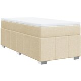Maison Chic Box spring postelja - Vzmetna postelja z vzmetnico krem 100x200 cm blago SL17669, (21883021) Cene