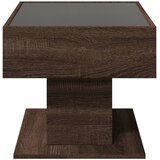  Stolić za kavu LED smeđa boja hrasta 70x50x45 cm drveni | Eponuda.ba