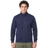 Leone 1947 Flis Man Full Zip High Collar Small Logo Modra Cene