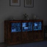  Komoda s LED svjetlima boja dimljenog hrasta 123x37x67 cm | Eponuda.ba