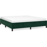  Okvir za krevet bez madraca tamnozeleni 160x200 cm baršunasti | shoptok.hr