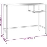  Računalniška miza prozorna 100x36x74 cm kaljeno steklo, (20787532) | Shoptok.si