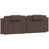 Maison Chic posteljno vzglavje - vzglavna omarica - vzglavna stranica rjava 160 cm umetno usnje, (21704111) | Shoptok.si