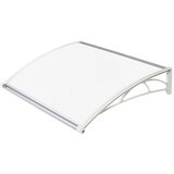 Nadstrešnica Za Vrata 82x120cm Bela Baza Ploča Opal 6mm | Eponuda.com
