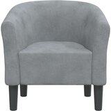 vidaXL Fotelj temno siv žamet | Shoptok.si
