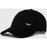Aeronautica Militare Bombažna bejzbolska kapa črna barva