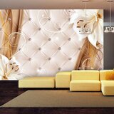  Samoljepljiva foto tapeta - Lilies and gold 147x105 Cijene