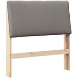  Tapecirani uzglavlje Sivo-smeđa 100 cm Čvrsto borovo drvo | shoptok.hr