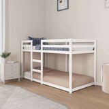 vidaXL krevet na kat bijeli 90 x 190 cm od masivne borovine | shoptok.hr