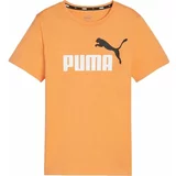 Puma ESS + 2 COL LOGO TEE Majica za dječake, narančasta, veličina