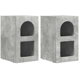  Nočna omarica 2 pcs Betonsko siva 29,5 x 35 x 50 cm, (5000107180) | Shoptok.si