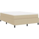 Box Spring Krevet s madracem svijetlozeleno sivo 140x200 cm kordna tkanina | shoptok.hr