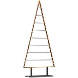 vidaXL Kovinsko božično drevesce z stojalom Črna 180 cm Jeklo | Shoptok.si