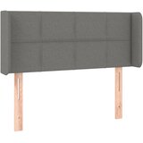 Maison Chic vzglavna omarica - nočna omarica - posteljna omarica z ušesi temno sivo 83x16x78/88 cm blago, (21708970) Cene