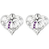 IZMAEL Uhani Silver Heart - Srebrna | Shoptok.si