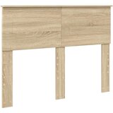 vidaXL Vzglavje z vzglavjem Sonoma hrast 120 cm Konstruiran les | Shoptok.si