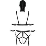 Bad Kitty set pojasa za tijelo i maska za glavu (crna) | shoptok.hr