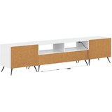  5-dijelni LED TV ormarić Bijela visokog sjaja Konstruirano drvo | shoptok.hr