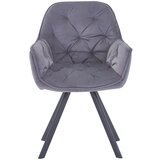 Hom`in naslanjač, kovina, tekstil siva, črna | Shoptok.si