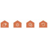 Ruhhy sklopivi radni stol u loft stilu 80 x 40 cm, crni/drvo | shoptok.hr