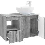  Set namještaja za kupaonicu 2 kom. Siva Sonoma | shoptok.hr