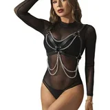 Fetish Harness Bra with Chains