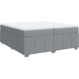  Krevet s oprugama i madracem svjetlosivi 200 x 200cm od tkanine | shoptok.hr