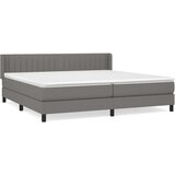  Krevet s oprugama i madracem tamnosivi 200 x 200 cm od tkanine | shoptok.hr