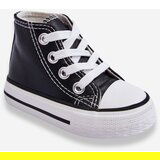 Boto Children's Leather High Sneakers Black and white Marney | Shoptok.si