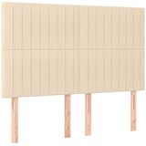  Krevet s oprugama i madracem krem 140 x 190 cm od tkanine | shoptok.hr